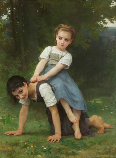 The Donkey (The Horseback Ride) by William Adolphe Bouguereau